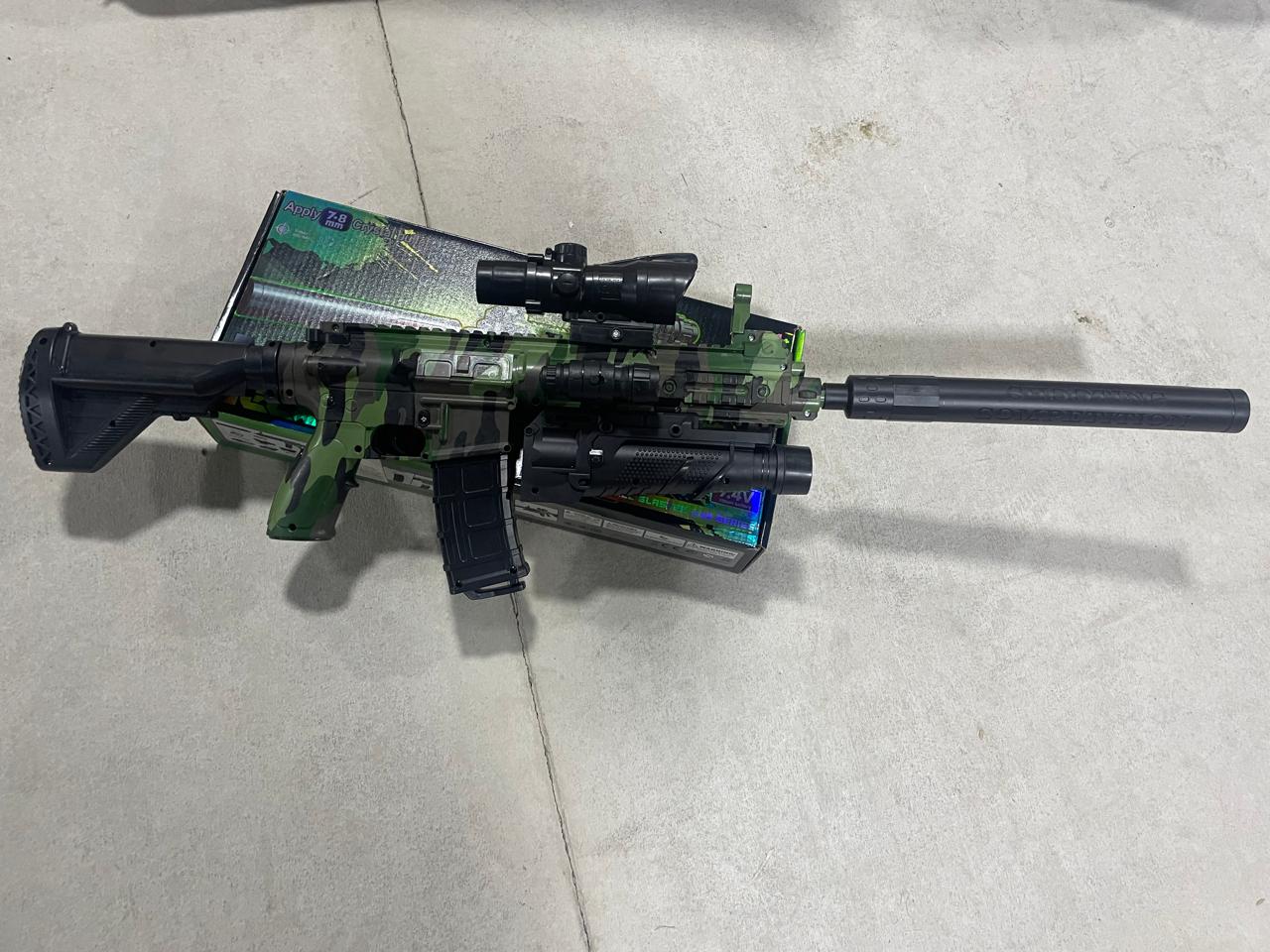 COMBO RIFLE M416 DEPÓSITO + 50MIL BOLAS